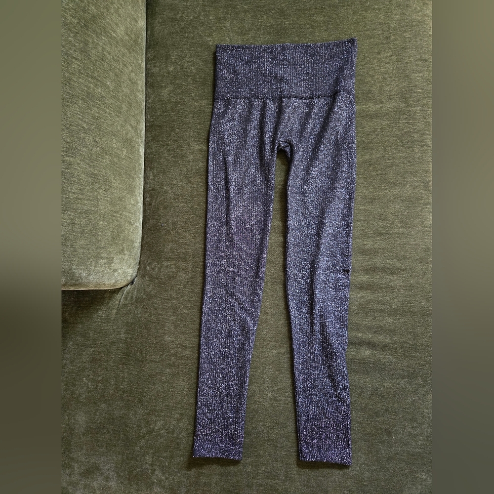 French Laundry Sparkling Black Leggings L/XL